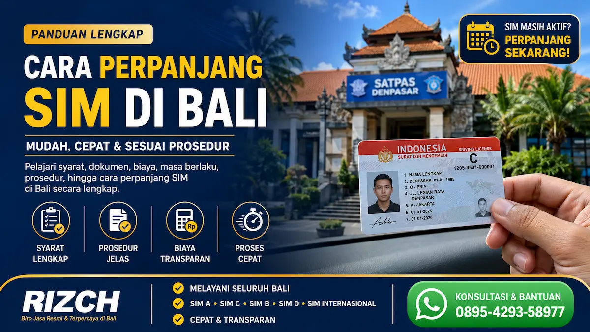 Cara Perpanjang SIM di Bali - Panduan Lengkap Syarat dan Prosedur