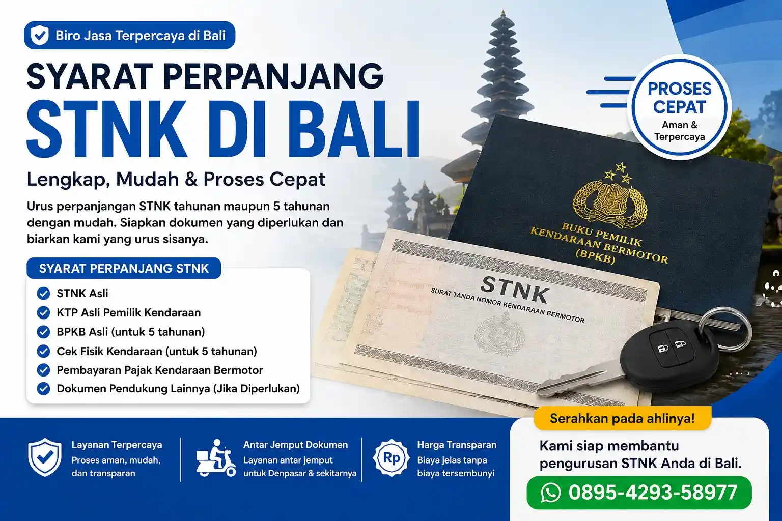 Syarat Perpanjang STNK di Samsat Bali